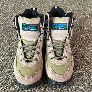 L.L. Bean Outdoor Boots in Beige and Olive